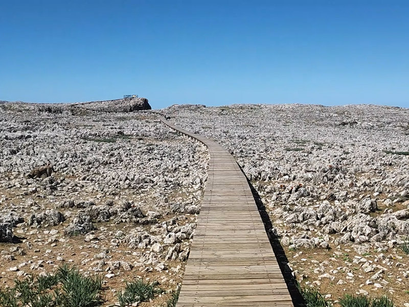 Pasarela sobre el karst de Sierra Gorda - Loja