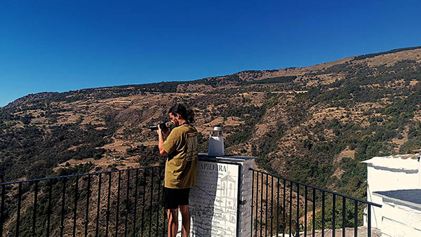 Marco en el Mirador del Perchel - Capileira