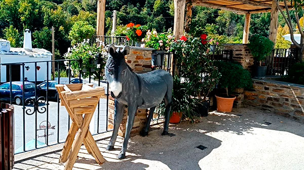 Burro del mirador del Barrio Medio - Qué ver en Trevélez