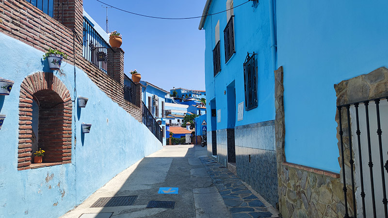 Calles azules de Júzcar 