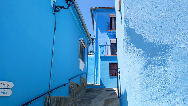 Calles azules de Júzcar