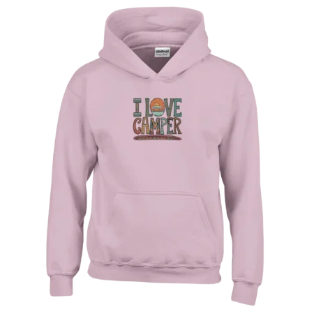 Sudadera infantil «I Love Camper» con capucha unisex clásica